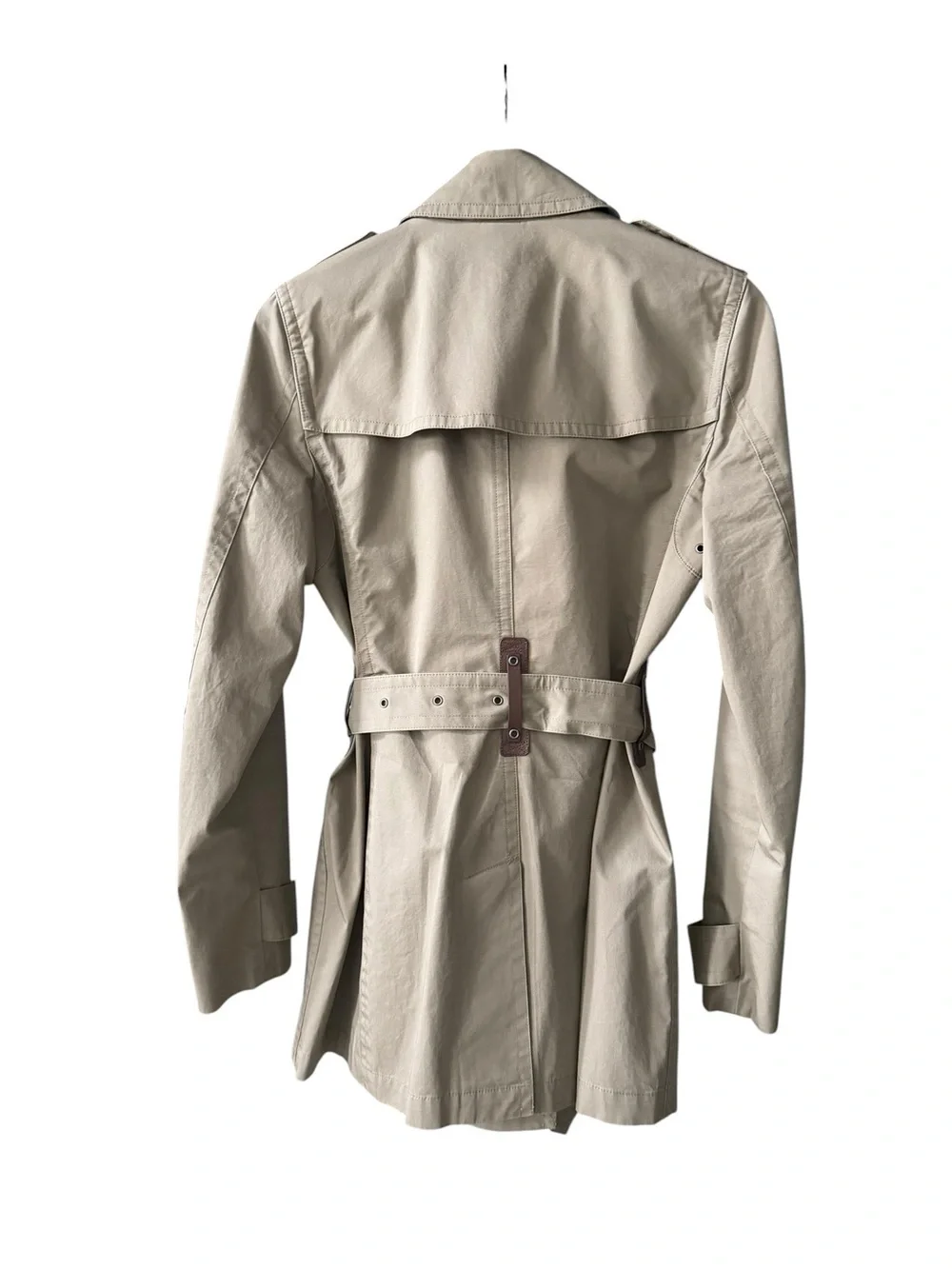 Burberry Brit Double Breasted Trench Coat- khaki olive - Picture 4 of 12